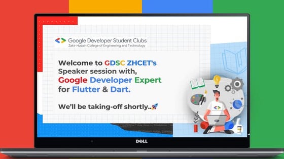 Flutter GDE session GDSC ZHCET AMU, aligarh