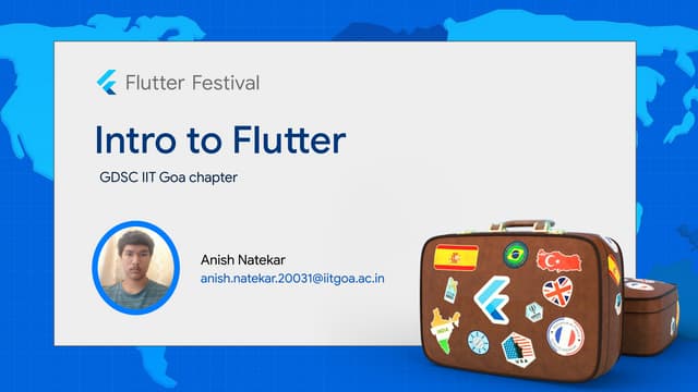 Flutter Festival IIT Goa: Session III