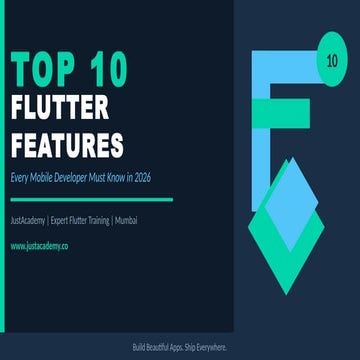 Complete 2026 Flutter Developer Career Roadmap for India | PPTX