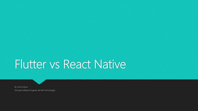 Flutter vs ReactNative
