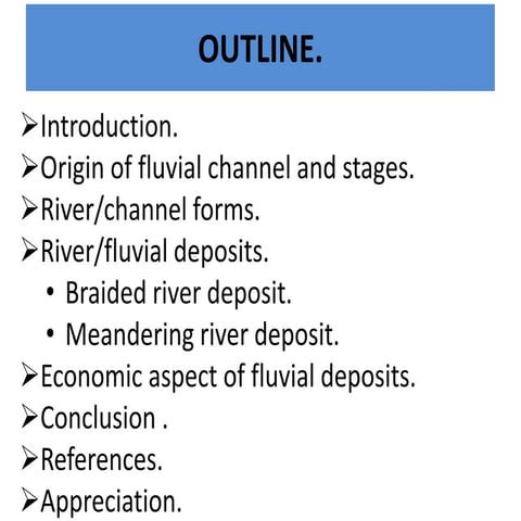 sedimentary environment (fluvial channel)