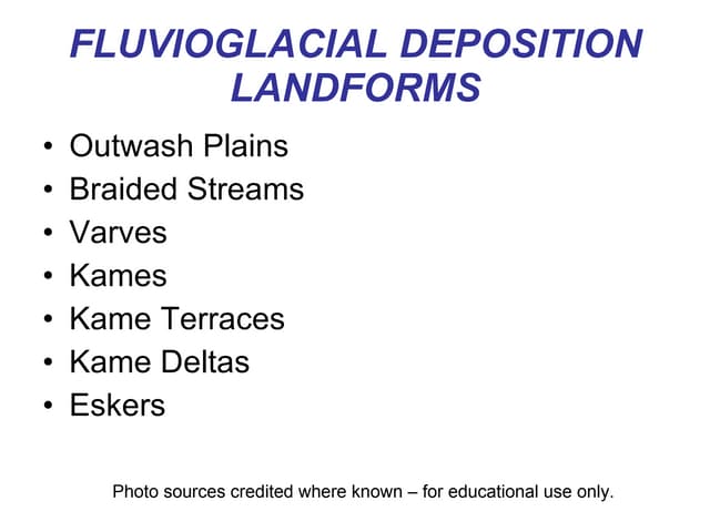 Fluvioglaciation