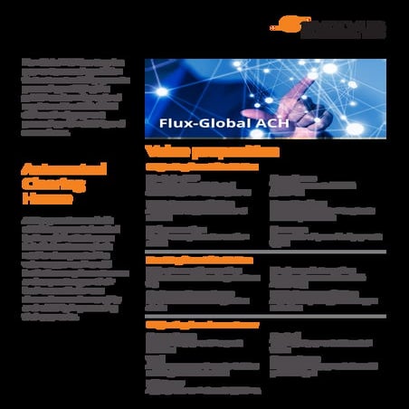 Flux-Global ACH- Enterprise payment processing solution | Evolvus