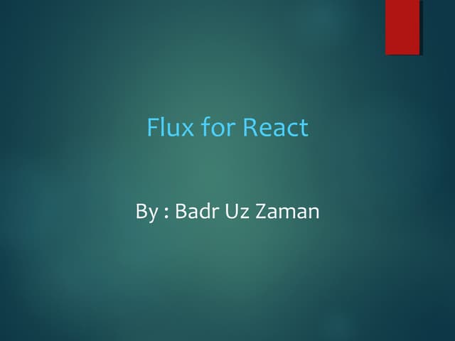 Flux architecture