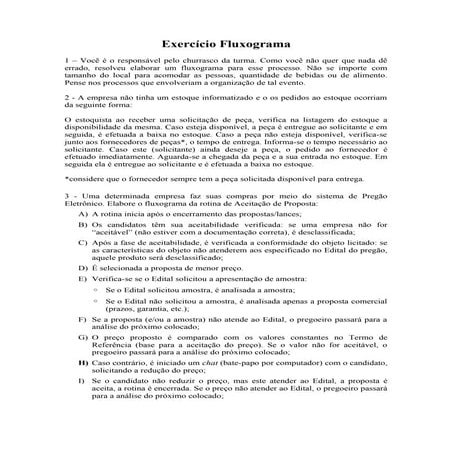 Fluxogramas exercicio 2