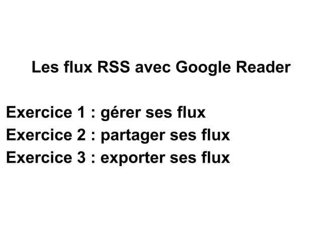 Flux rss