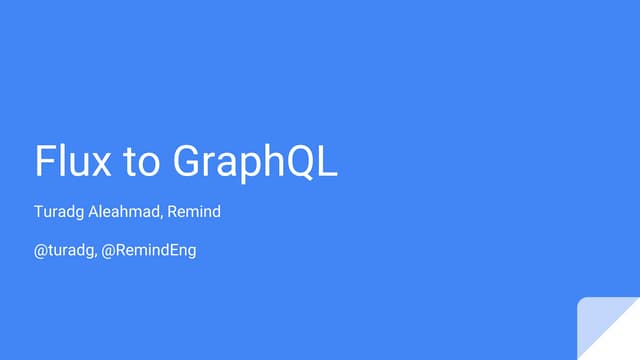 React Flux to GraphQL