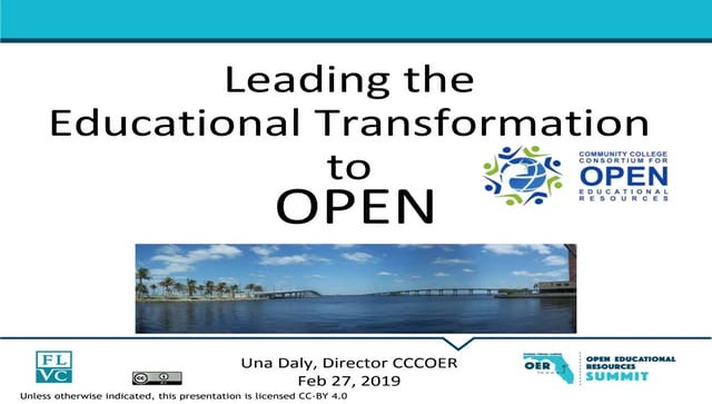 FLVC OER Summit '19: Leading the Transformation to Open