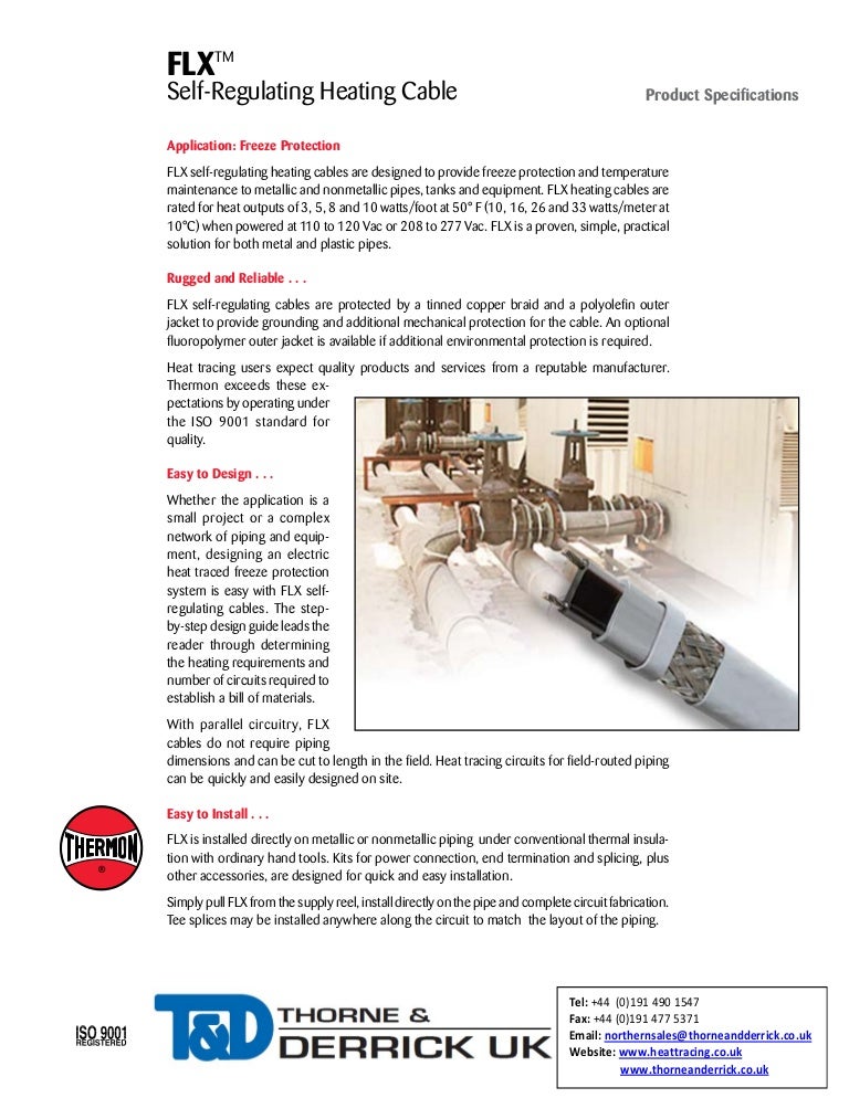 Thermon 3FLX2 Heat Tracing Cable