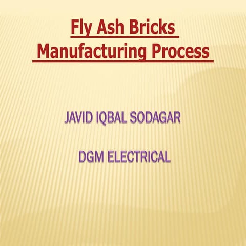 Fly ash process javid iqbal sodagar converted