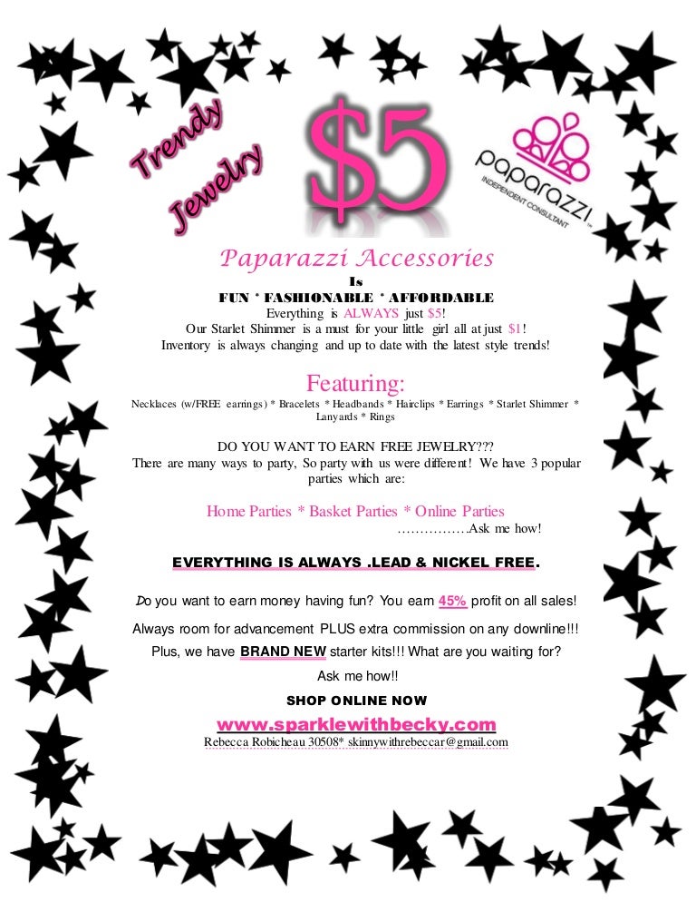 Paparrizi Jewelry Flyer
