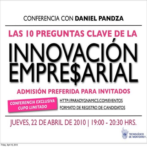 Las 10 Preguntas clave de la Innovación Empresarial