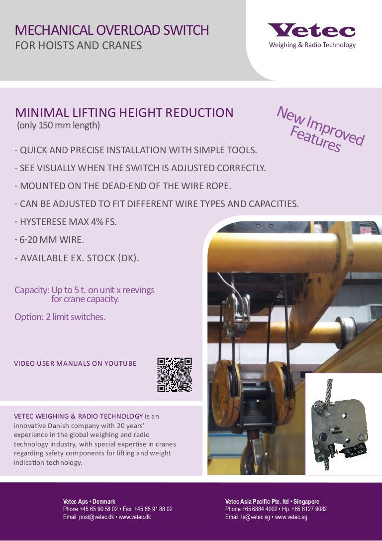 Mechanical overload switch