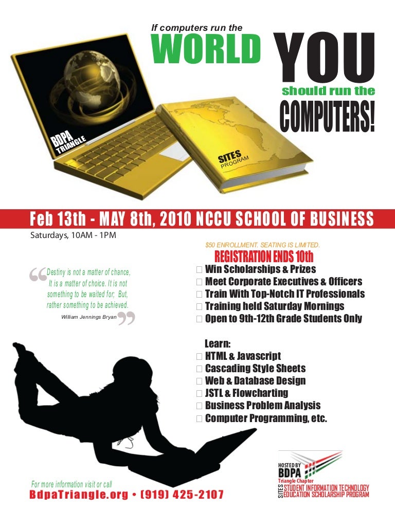 2010 sites program flyer triangle flyers site