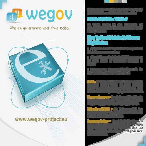 Flyer WeGov Projekt