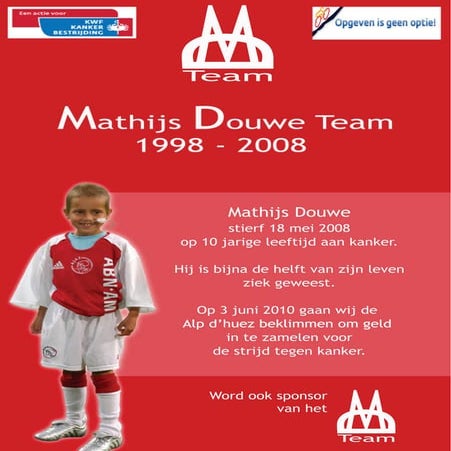Flyer Mathijs Douwe Team 2010