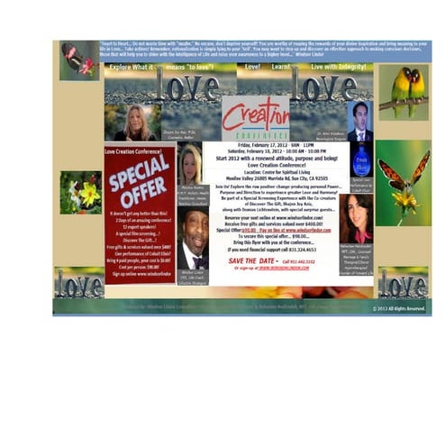 Love Creation Conference 2 Day Event! | PDF