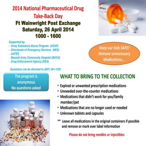 2014 National Pharmaceutical Drug Take-Back Day