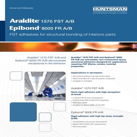 Araldite® 1570 FST A/B - Epibond® 8000 FR A/B – Flyer