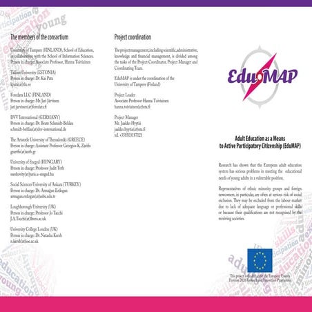 EduMAP project in a nutshell