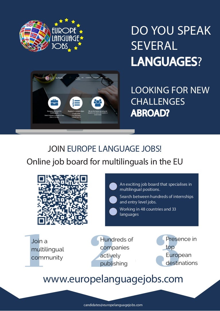 Mulingual Job Board Europe Language Jobs