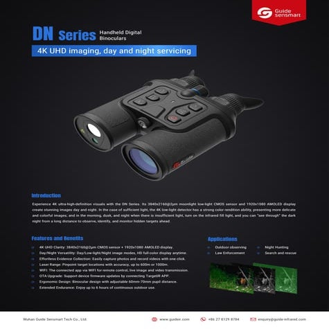 Flyer | Guide DN Series Handheld Digital Binoculars | Optics Trade