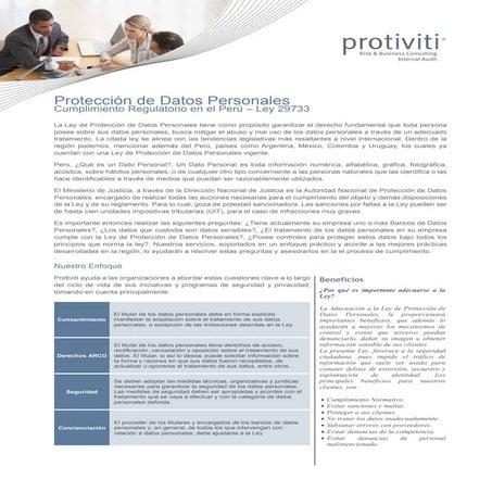 Ley de Protección de Datos Personales