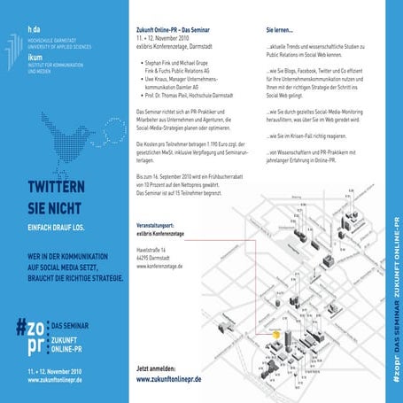 Zukunft Online-PR. Das Seminar
