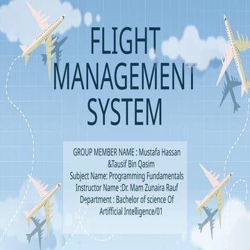 “Design and Development of a Comprehensive Flight Management System for ...