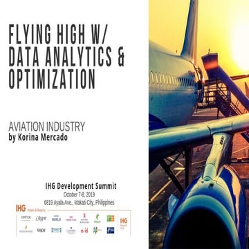 Flying High With Data Analytics & Optimization - Aviation Industry By Korina ...