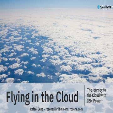 Flying in the cloud   
