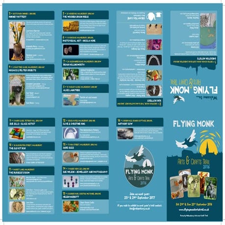 Flying monk art trail program for print