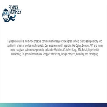 Flying Monkey Advertising presentations