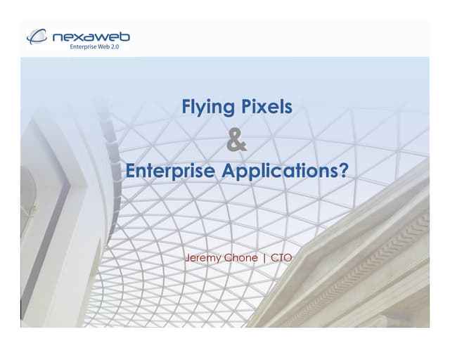 Flying Pixels Ent Apps Jeremy Chone