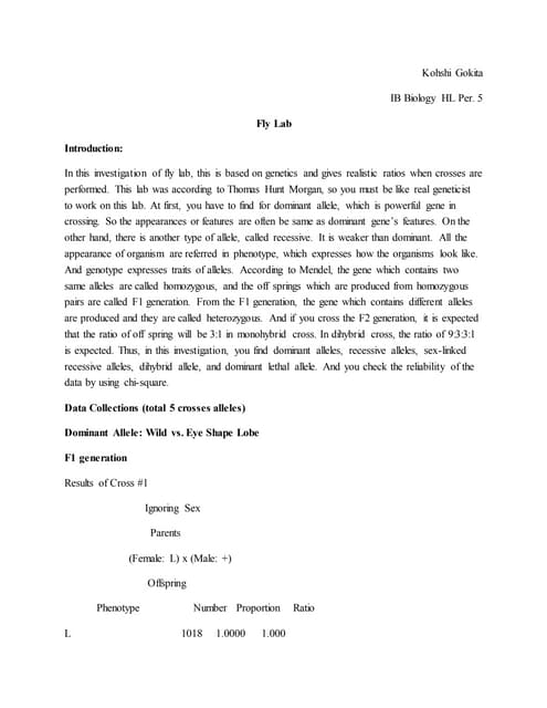 lab report drosophila melanogaster drosophila melanogaster lab report
