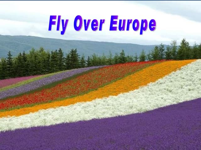 Fly over europe