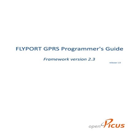 Flyport GPRS programmer's guide 2.3   rev1.0