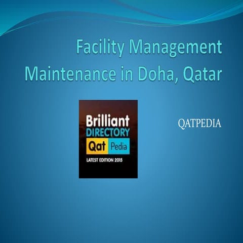 Facility management maintainance in doha, qatar