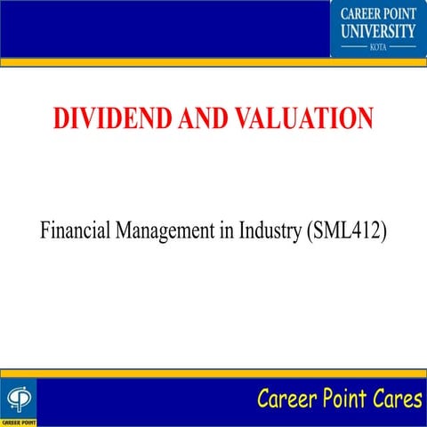 Dividend and Valuation 