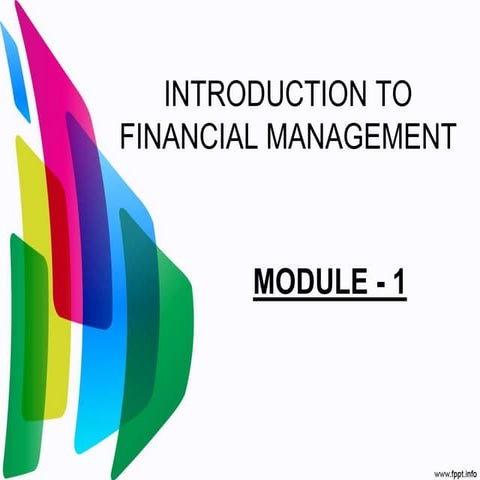 Introduction to financial management and financial markets 
