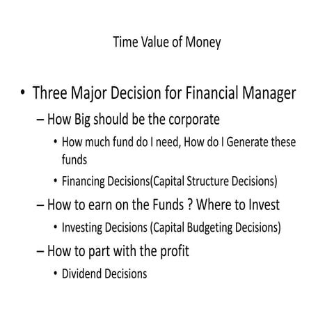 Time value of money- TVM ( Discouting and Compounding)