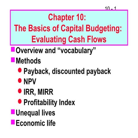 Chapter 10 - Basics of Capital Budgeting.pptx