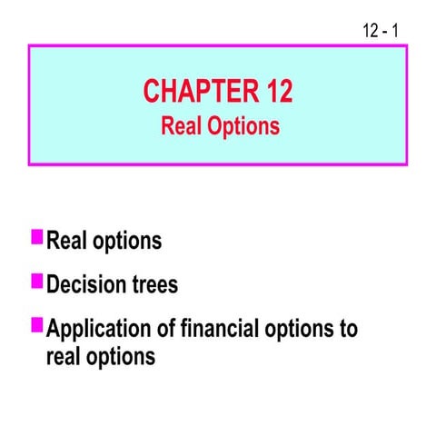Fm11 ch 12 real options