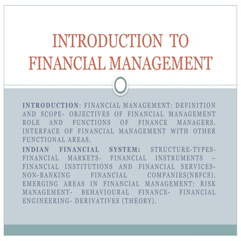 FM 1st Module PPT.pptx finance management