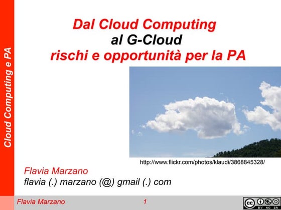 Dal Cloud Computing al G-Cloud