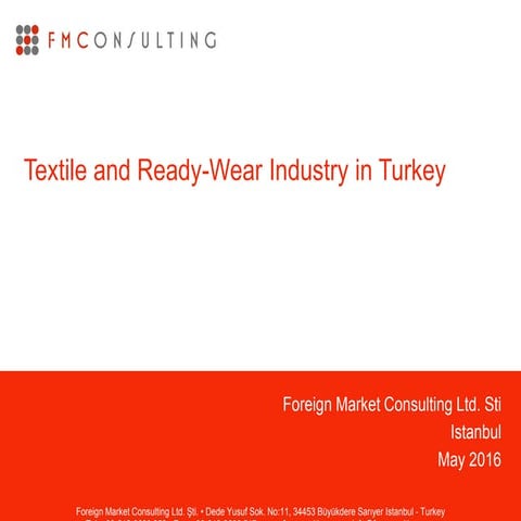 Textile and ready wear market in turkey