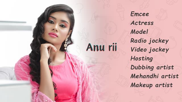 Female Emcee Anu Rii from Chennai for Birthday and Corporate Events