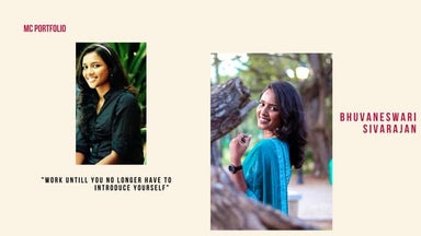 Female Emcee Bhuvaneswari from Chennai for Birthday and Corporate Events