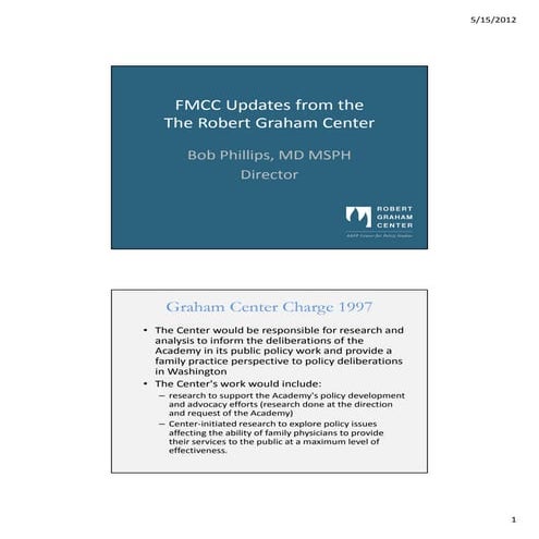 Graham Center FMCC Presentation