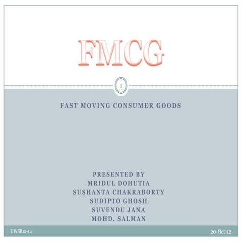 FMCG | PPTX